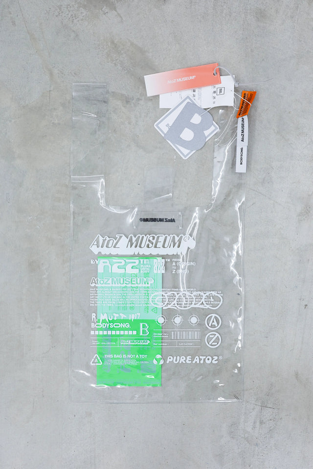 A2Z™ AtoZ MUSEUM® × BODYSONG clear shop bag