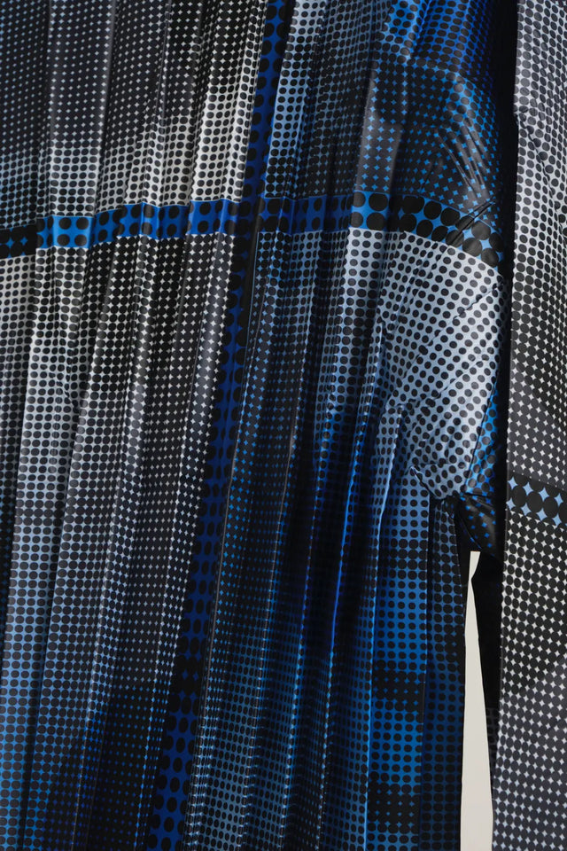 HALF PLEATS PULL SMILE FABRIC