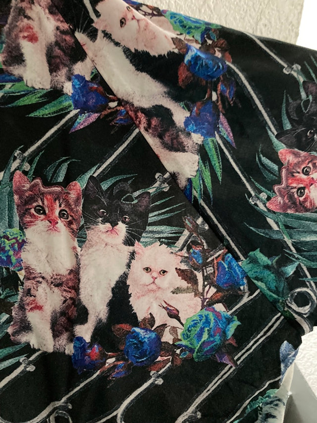 JUVENILE HALL ROLLCALL / 1880 FK PAJAMA JACKET - FREE KITTEN(A)