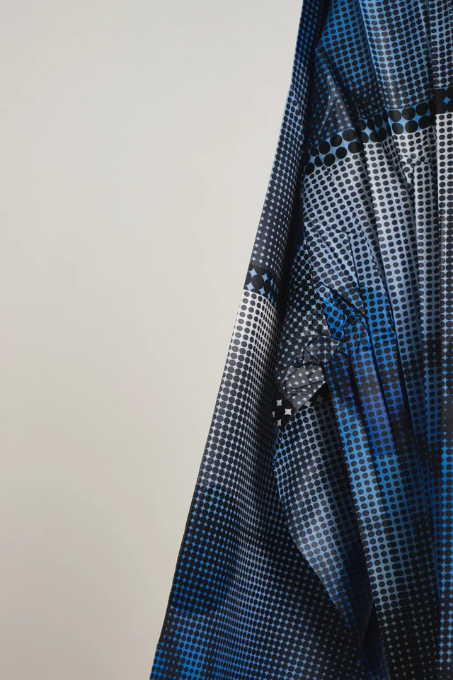 HALF PLEATS PULL SMILE FABRIC