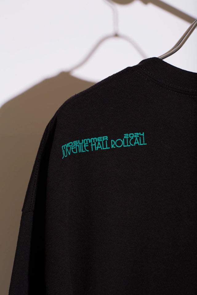 JUVENILE HALL ROLLCALL ×『踊るミシン』by 伊藤重夫-T / BLACK-RED / DM2024-004SST